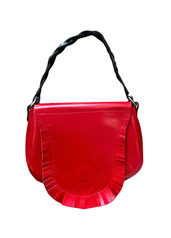 B17 fringe saddle bag