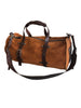 UB05a Treaded suede & latigo duffle