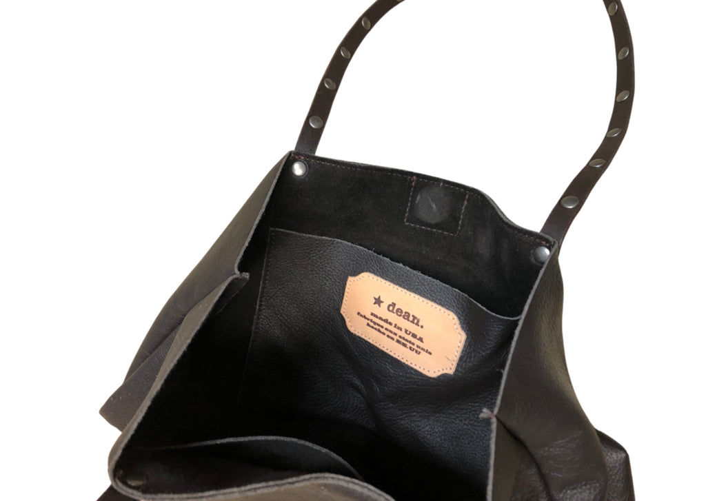 Madison. Black Studded Bag Strap