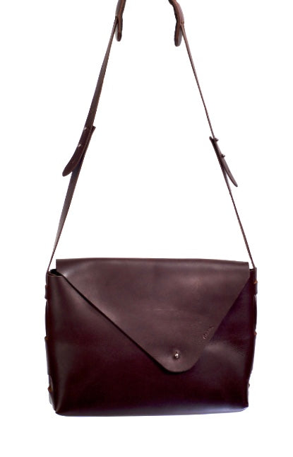 Leather Horizontal Messenger Bag-MBLH